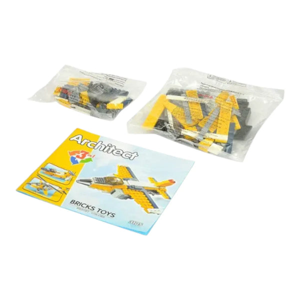 Brick Super Airplane 3-in-1 Building Blocks (130 Pcs)
