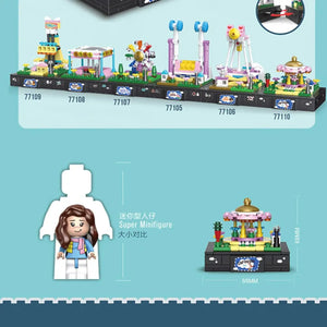 DECOOL Amusement Park Carousel Building Blocks (121 Pcs)