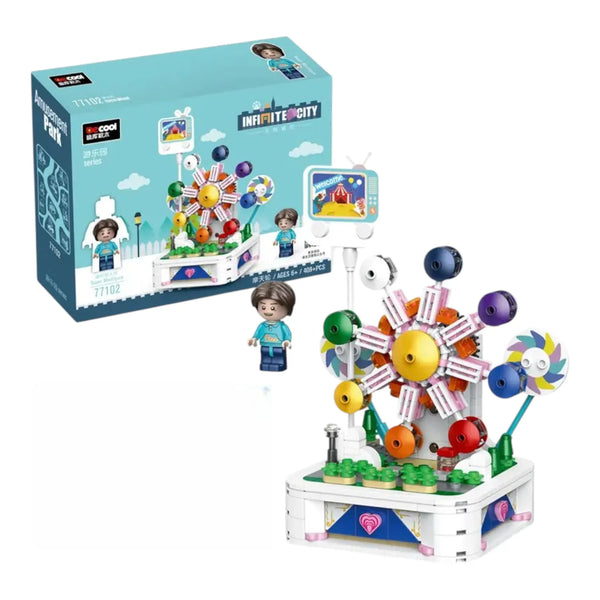 DECOOL Amusement Park Ferris Wheel Building Blocks (408 Pcs)