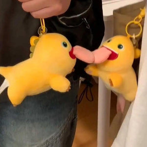 Nailong Tongue Attract Couple Keychain