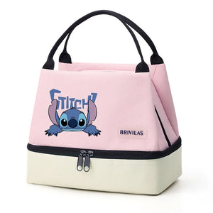 Stitch Glitch Contrasting Color Lunch Tote