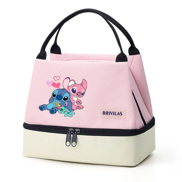 Stitch Glitch Contrasting Color Lunch Tote