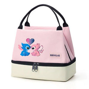 Stitch Glitch Contrasting Color Lunch Tote