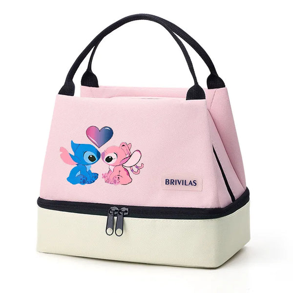 Stitch Glitch Contrasting Color Lunch Tote