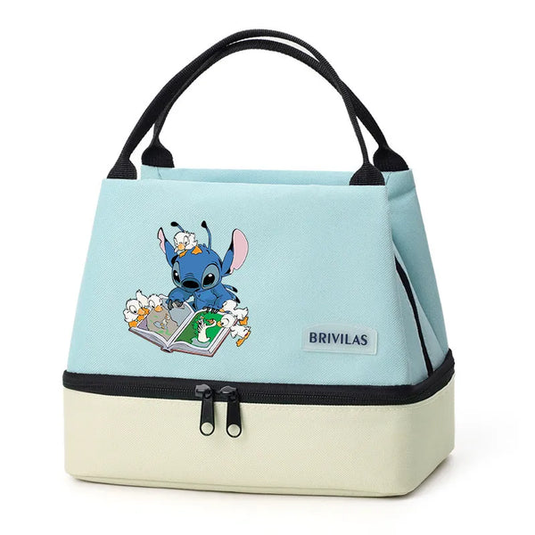 Stitch Glitch Contrasting Color Lunch Tote