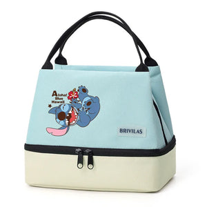 Stitch Glitch Contrasting Color Lunch Tote