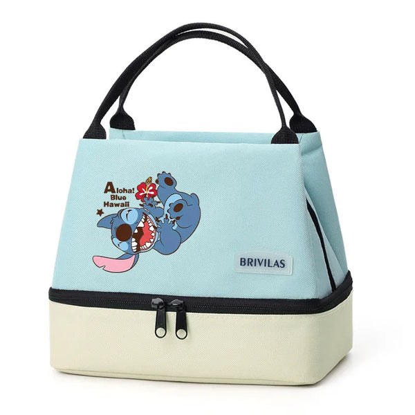 Stitch Glitch Contrasting Color Lunch Tote