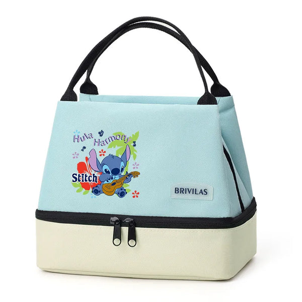 Stitch Glitch Contrasting Color Lunch Tote