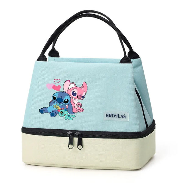 Stitch Glitch Contrasting Color Lunch Tote