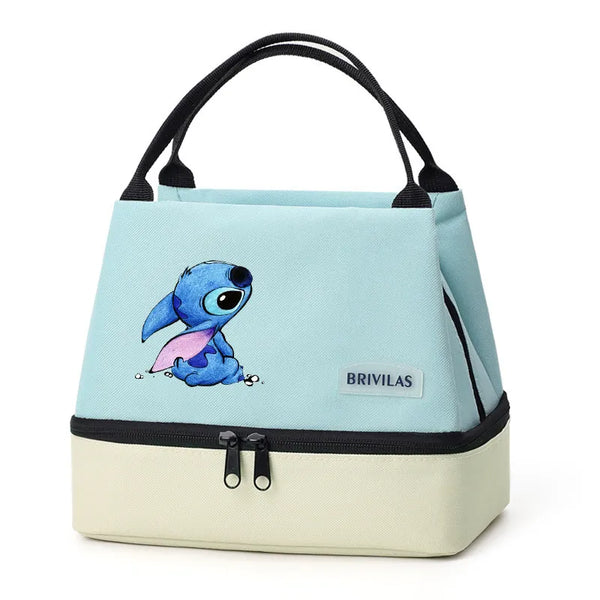 Stitch Glitch Contrasting Color Lunch Tote