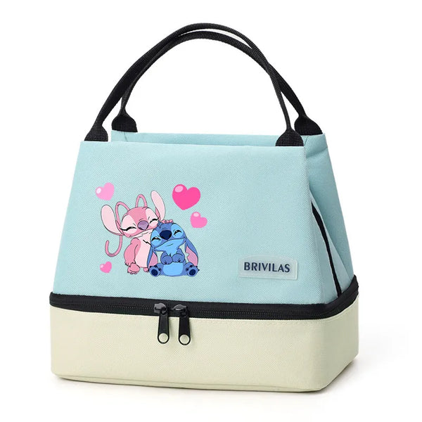 Stitch Glitch Contrasting Color Lunch Tote