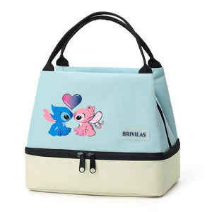 Stitch Glitch Contrasting Color Lunch Tote