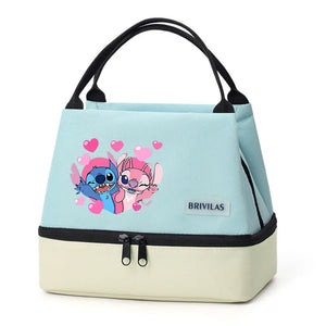 Stitch Glitch Contrasting Color Lunch Tote