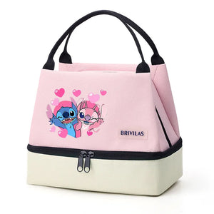 Stitch Glitch Contrasting Color Lunch Tote