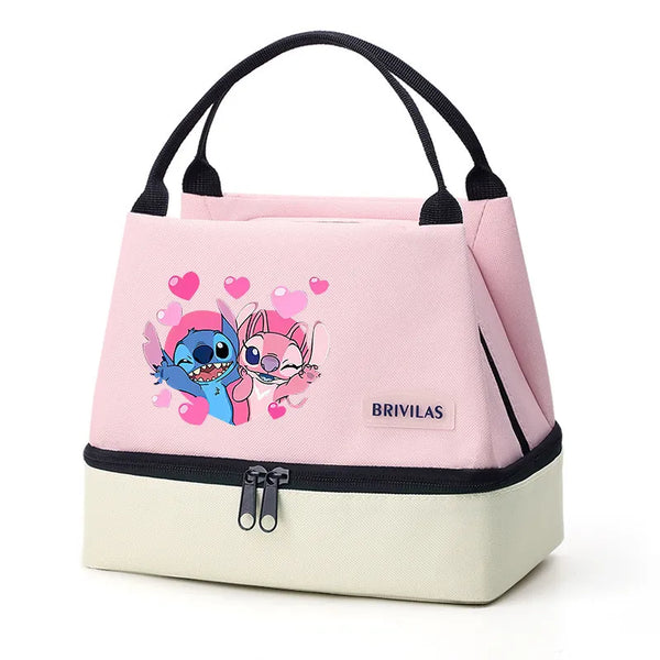 Stitch Glitch Contrasting Color Lunch Tote