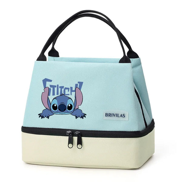 Stitch Glitch Contrasting Color Lunch Tote