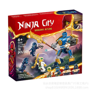 Ninja City Jay’s Mech Battle Building Blocks (78 Pcs)