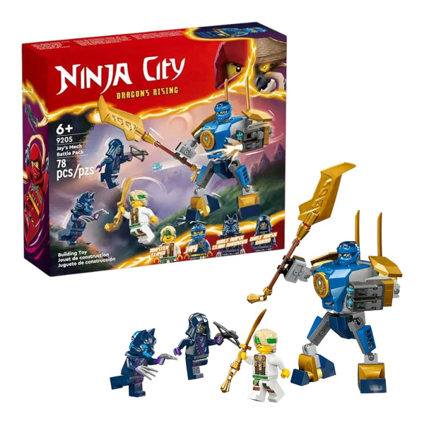 Ninja City Jay’s Mech Battle Building Blocks (78 Pcs)