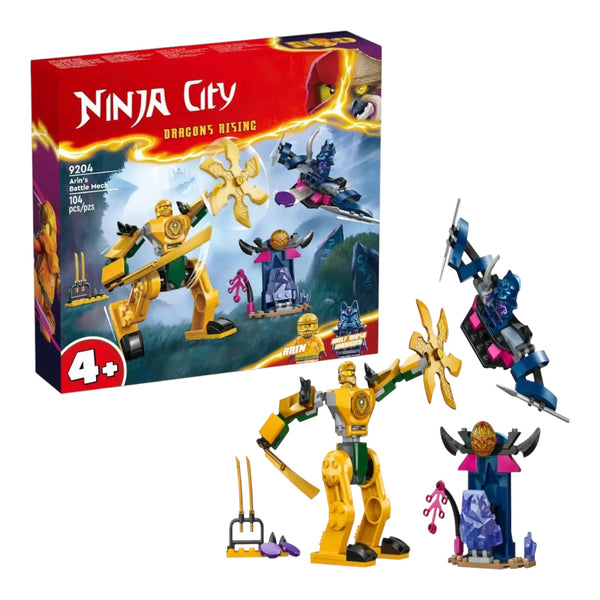 Ninja City Arin's Battle Mech Building Blocks (104 Pcs)