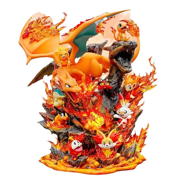Pokemon Volcano Valley Charizard Statue (30 cm)