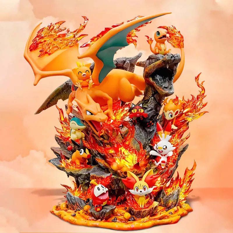 Pokemon Volcano Valley Charizard Statue (30 cm)
