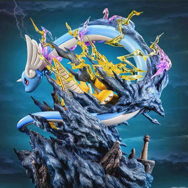Fantasy Studios Dragonite Family Evolution LED Statue (30 cm)