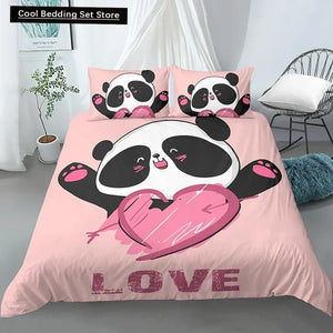Mono Bamboo Panda Bedding Set