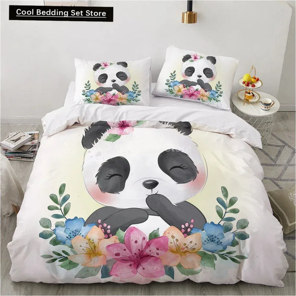 Mono Bamboo Panda Bedding Set