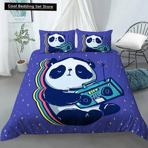 Mono Bamboo Panda Bedding Set