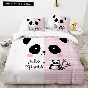 Mono Bamboo Panda Bedding Set