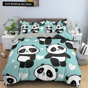 Mono Bamboo Panda Bedding Set