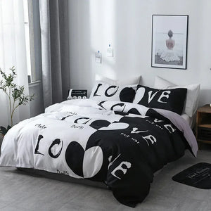 Love Not War Contrast Bedding