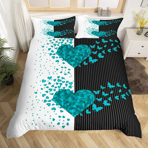 Split Souls Romantic Couple Bedding