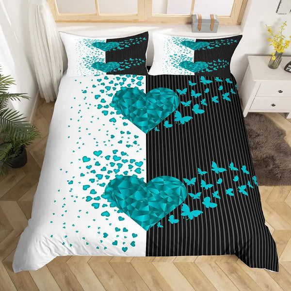 Split Souls Romantic Couple Bedding