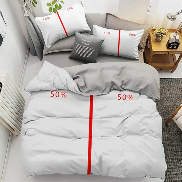 Split Souls Romantic Couple Bedding