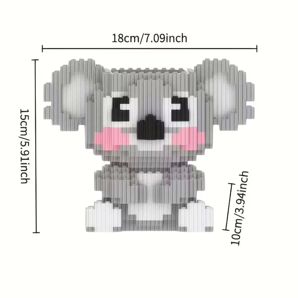Koala Eucalyptus Pen Holder Building Blocks (1321 Pcs)