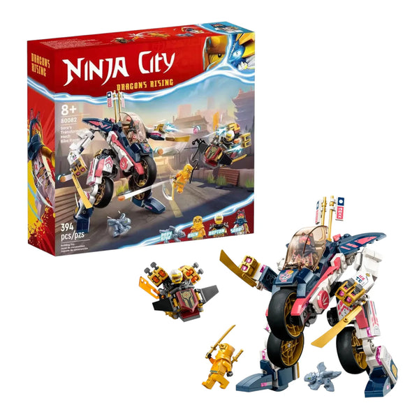Ninja City Sora's Transforming Mech Bike Blocks (394 Pcs)