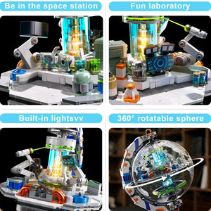 Space Station Globe Building Set (1793 Pcs)