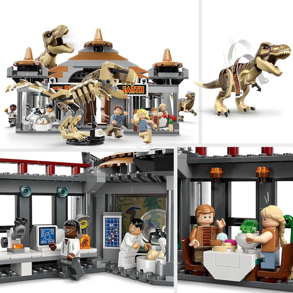 Visitor Center T. Rex and Raptor Attack Blocks (693 Pcs)
