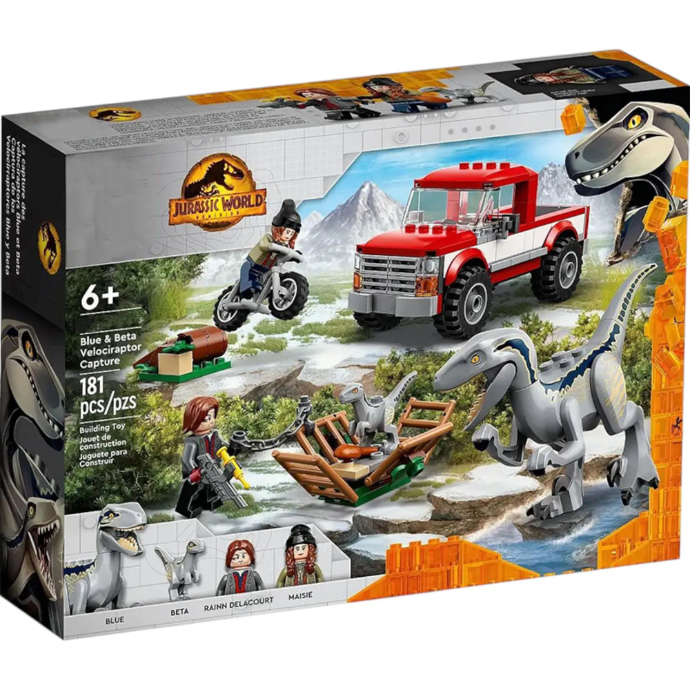 Jurassic World Blue & Beta Velociraptor Capture Blocks (181 Pcs)