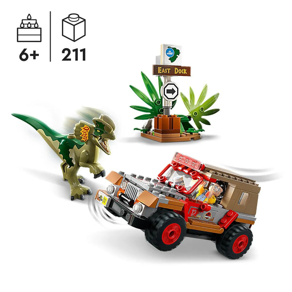 Jurassic Park Dilophosaurus Ambush Blocks (211 Pcs)