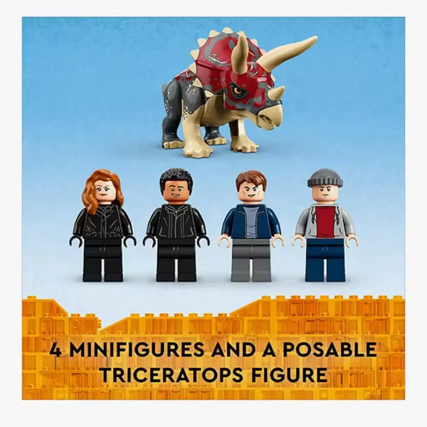 Triceratops Dinosaur Pickup Truck Blocks (210 Pcs)