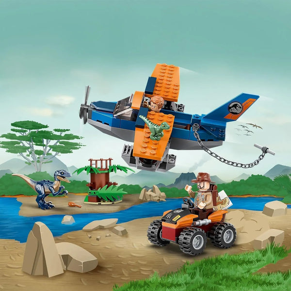 Jurassic Park Biplane Rescue Mission Blocks (101 Pcs)