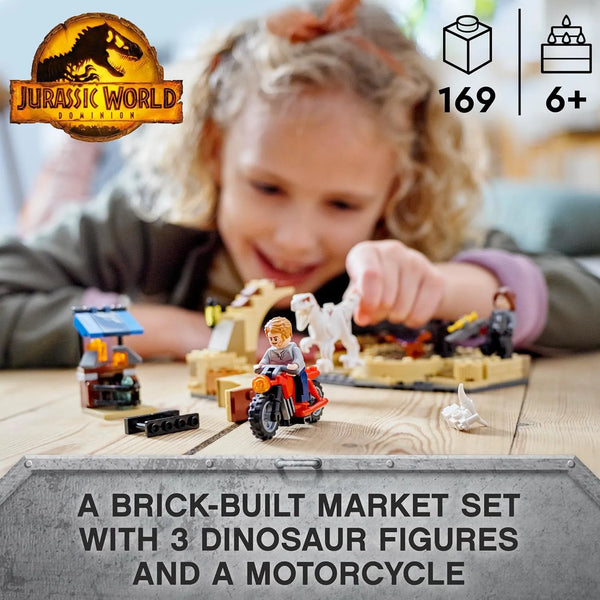 Atrociraptor Dinosaur Bike Chase Blocks (169 Pcs)