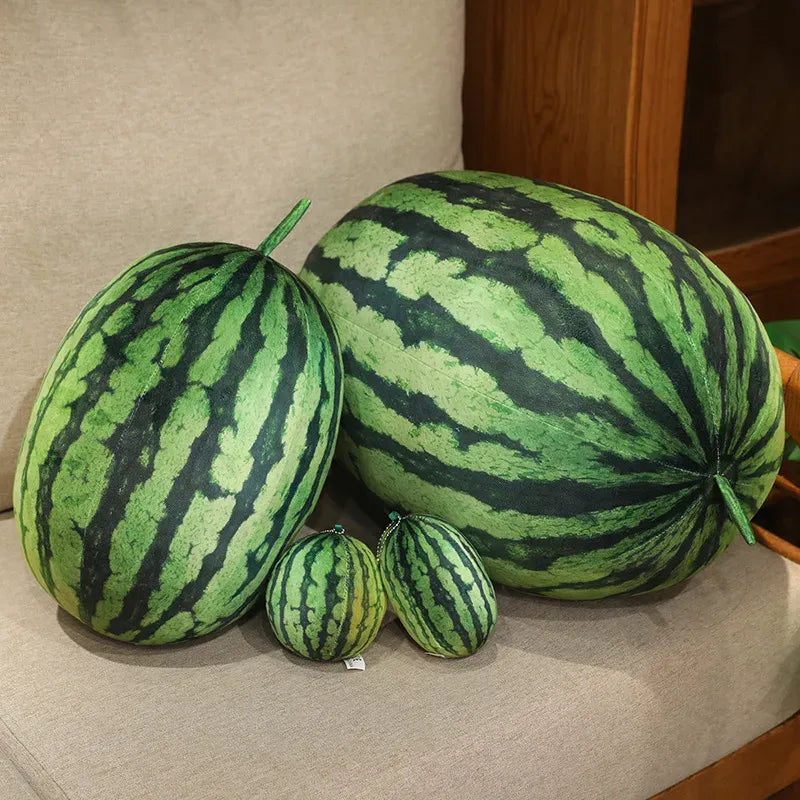 Summer Harvest Realistic Watermelon Plush