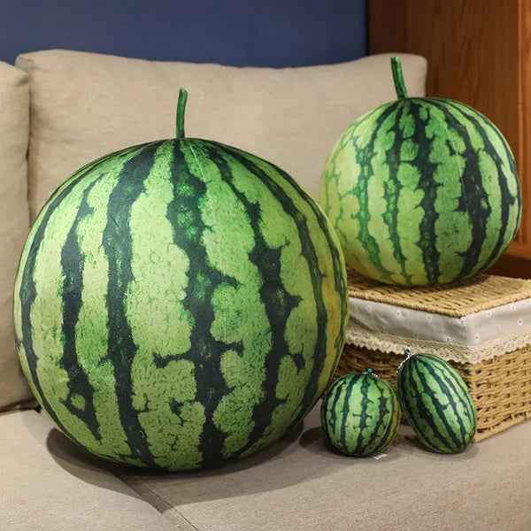 Summer Harvest Realistic Watermelon Plush