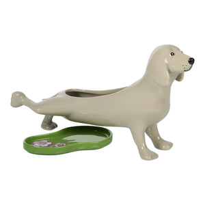Puddles The Peeing Dog Planter