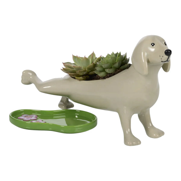 Puddles The Peeing Dog Planter
