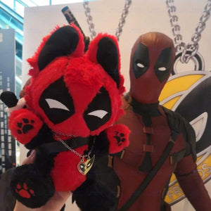 Merc With A Meow Deadpool Cat Plush (30 cm)