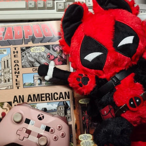 Merc With A Meow Deadpool Cat Plush (30 cm)